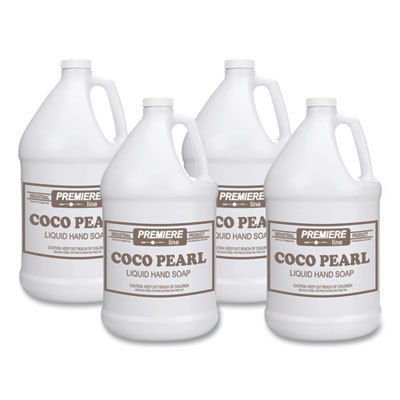 Coco Pearl Liquid Hand Soap, Coconut Scent, 128 Oz, 4/Carton
