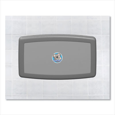 Baby Changing Station, Wall Horizontal Mount, 36.5 x 21.25, Gray