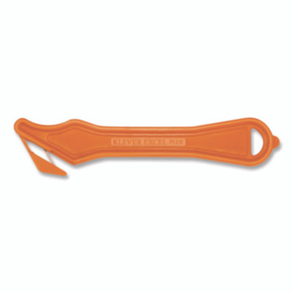 Excel Plus Safety Cutter, 7" Plastic Handle, Orange, 10/Box