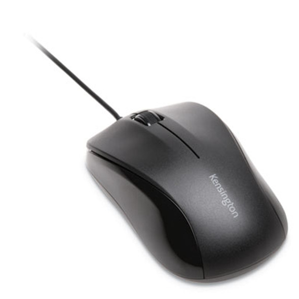 Wired Usb Mouse For Life, Usb 2.0, Left/Right Hand Use, Black