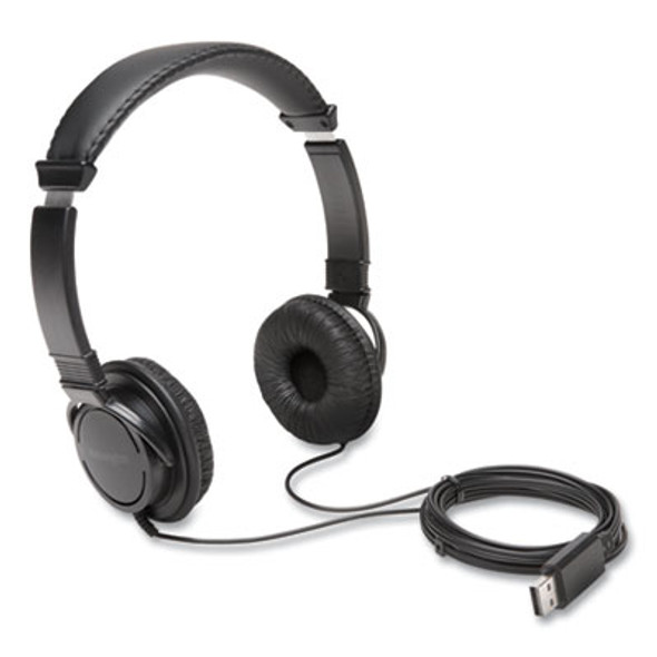 Hi-Fi Headphones, 6 Ft Cord, Black