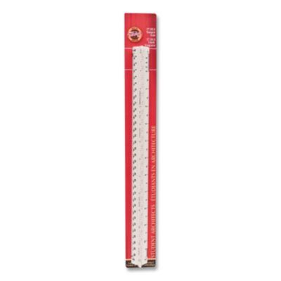 Triangular Scale, Plastic, 12" Long, Architectural, White