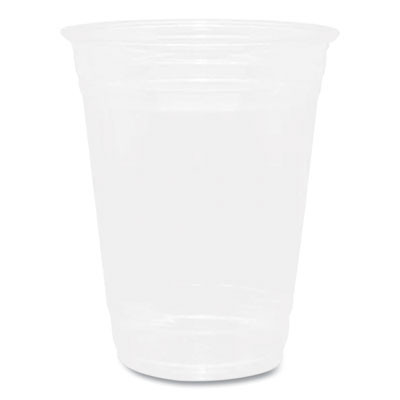 Pet Plastic Cups, 16 Oz, Clear, 1,000/Carton