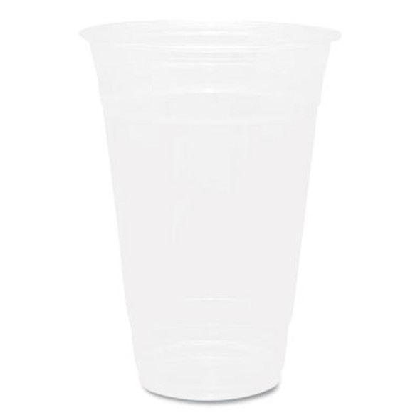 Pet Plastic Cups, 20 Oz, Clear, 1,000/Carton