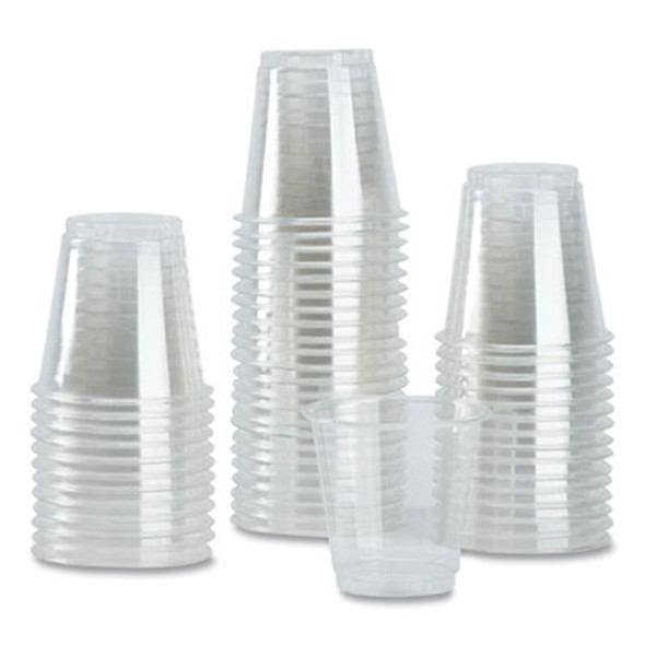 Pet Plastic Cups, 3 Oz, Clear, 2,500/Carton
