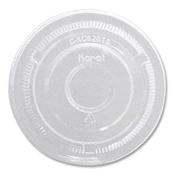 Pet Lids, No Hole Flat Lid, 12 Oz To 24 Oz Cold Cups, Plastic, Clear, 1,000/Carton