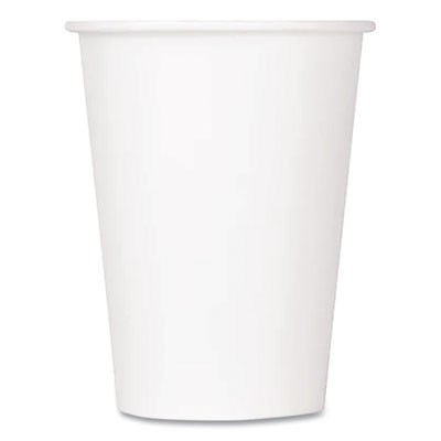 Double Poly Paper Cold Cups, 12 Oz, White, 1,000/Carton