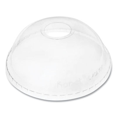 Pet Lids, Dome Lid, Fits 32 Oz Cold Cups, Plastic, Clear, 500/Carton