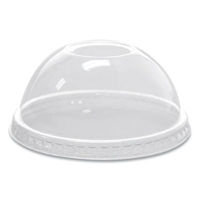 Pet Lids, Dome Lid, Fits 8 Oz To 10 Oz Cold Cups, Plastic, Clear, 1,000/Carton
