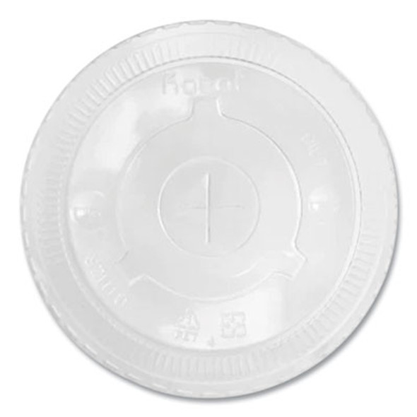 Pet Lids, Flat Lid, Fits 32 Oz Cold Cups, Plastic, Clear, 600/Carton