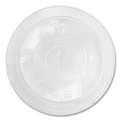 Pet Lids, Flat Lid, Fits 32 Oz Cold Cups, Plastic, Clear, 600/Carton