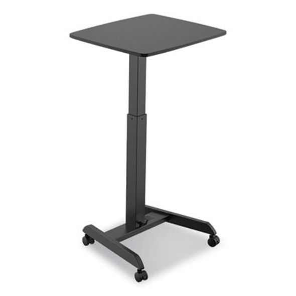 Mobile Sit-To-Stand Desk, 23.5 x 20.5 x 29.75 To 44.25, Black