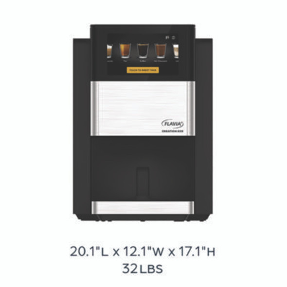 Creation C600 Single-Serve Coffee Brewer Machine, Black