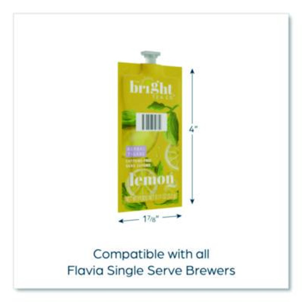 The Bright Tea Co. Lemon Herbal Tea Freshpack, 100/Carton