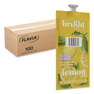 The Bright Tea Co. Lemon Herbal Tea Freshpack, 100/Carton