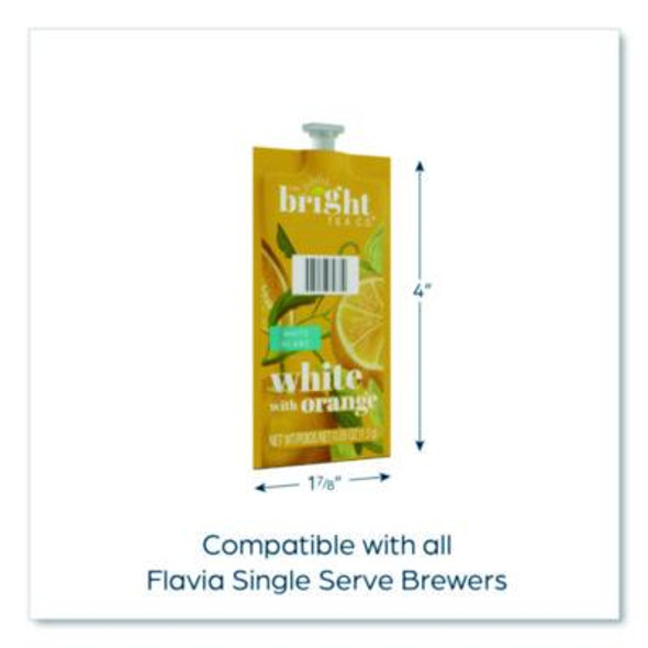 The Bright Tea Co. White With Orange Tea Freshpack, 100/Carton
