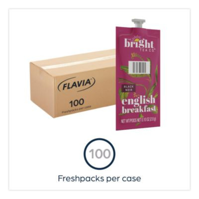 The Bright Tea Co. English Breakfast Black Tea Freshpack, 100/Carton