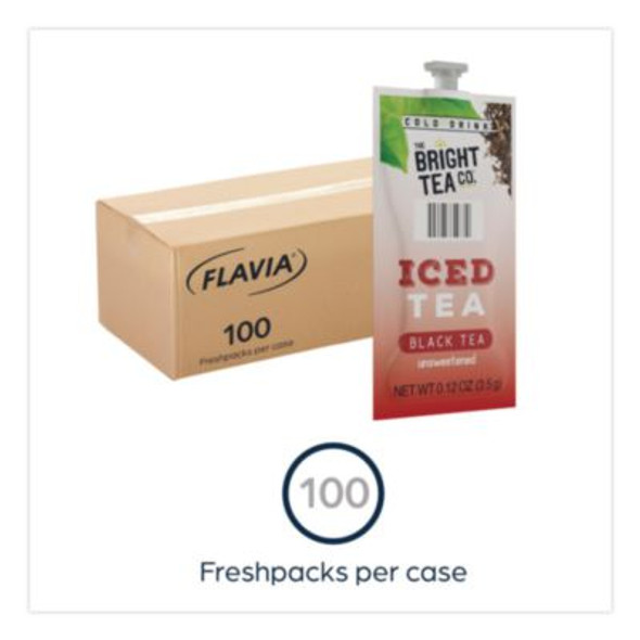 The Bright Tea Co. Unsweetened Iced Black Tea Freshpack, 100/Carton