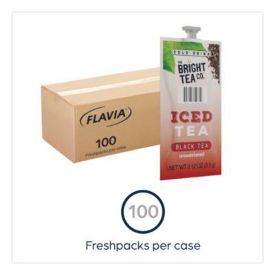 The Bright Tea Co. Unsweetened Iced Black Tea Freshpack, 100/Carton