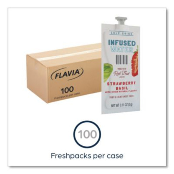 Strawberry Basil Infused Water Freshpack, 100/Carton