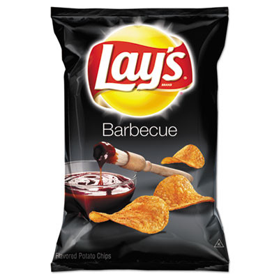 Bbq Potato Chips, 1.5 Oz Bag, 64/Carton