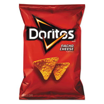 Nacho Cheese Tortilla Chips, 2.88 Oz Bag, 24/Carton