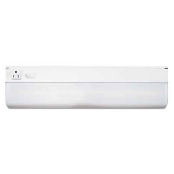 Low-Profile Under-Cabinet Led-Tube Light Fixture With (1) 9 W Led Tube, Steel Housing, 18.25" x 4" x 1.75", White
