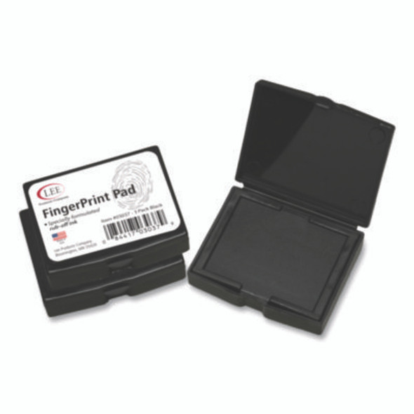 Inkless Fingerprint Pad, 2.25" x 1.75", Black, 3/Pack