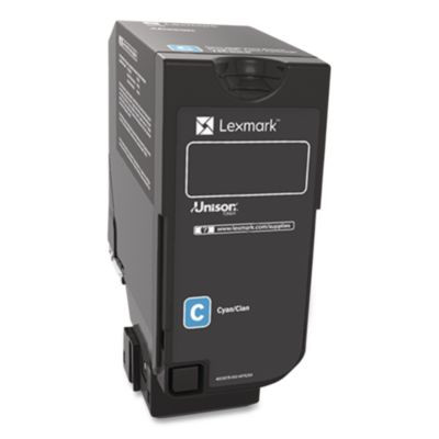 74c00Cg Return Program Toner, 3,000 Page-Yield, Cyan