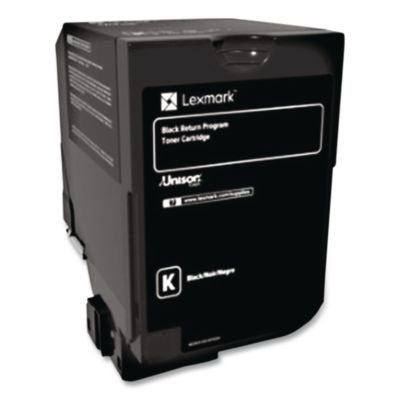 74c00Kg Return Program Toner, 3,000 Page-Yield, Black
