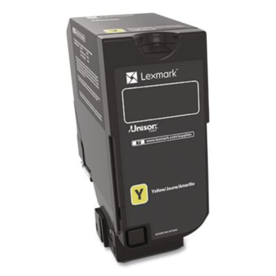 74c00Yg Return Program Toner, 3,000 Page-Yield, Yellow