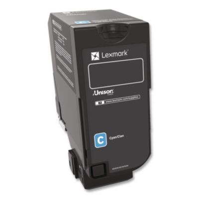 74c0Hcg High-Yield Toner, 12,000 Page-Yield, Cyan