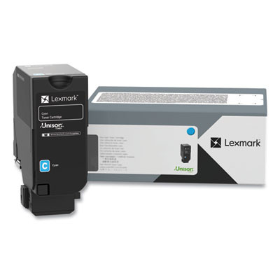 74C0Scg Return Program Toner, 7,000 Page-Yield, Cyan