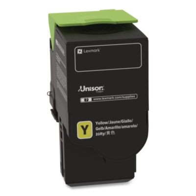 78c1Uy0 Return Program Toner, 7,000 Page-Yield, Yellow