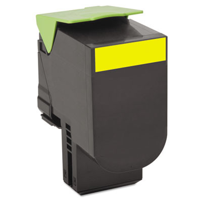 80c1Xy0 Return Program Toner, 4,000 Page-Yield, Yellow