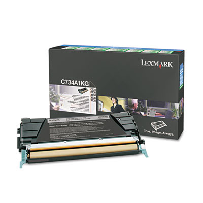 C734a1Kg Return Program Toner, 8,000 Page-Yield, Black