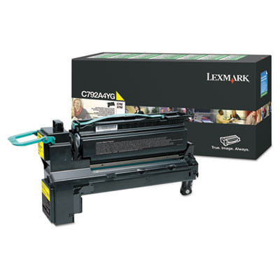 C792a4Yg Return Program Toner, 6,000 Page-Yield, Yellow