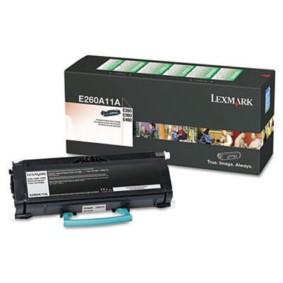 E260a11a Return Program Toner, 3,500 Page-Yield, Black
