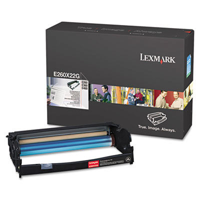 E260x22g Return Program Photoconductor Unit, 30,000 Page-Yield, Black