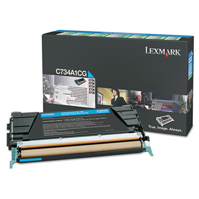 X748h1Cg Return Program High-Yield Toner, 10,000 Page-Yield, Cyan