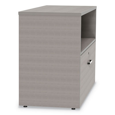 Urban Series Cabinet Credenza Pedestal With Lateral File, 35.25w x 15.25d x 23.75h, Ash