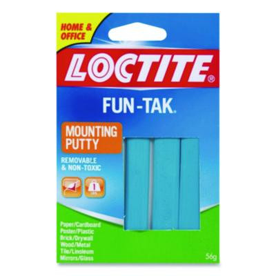 Fun-Tak Mounting Putty, Repositionable And Reusable, 6 Strips, 2 Oz