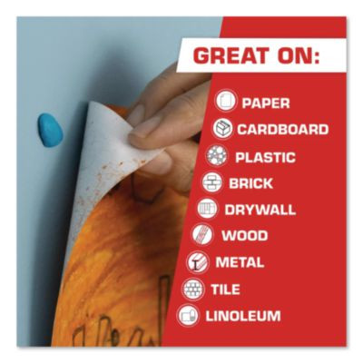 Fun-Tak Mounting Putty, Repositionable And Reusable, 6 Strips, 2 Oz