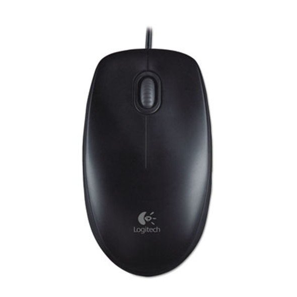 B100 Optical Usb Mouse, Usb 2.0, Left/Right Hand Use, Black