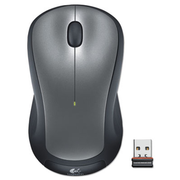 M310 Wireless Mouse, 2.4 Ghz Frequency/30 Ft Wireless Range, Left/Right Hand Use, Silver/Black