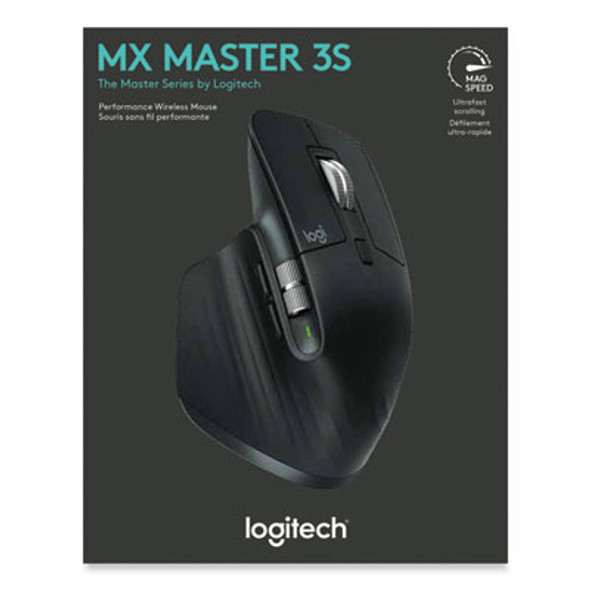 Mx Master 3S Performance Wireless Mouse, 2.4 Ghz Frequency/32 Ft Wireless Range, Right Hand Use, Black