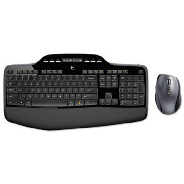 Mk710 Wireless Keyboard + Mouse Combo, 2.4 Ghz Frequency/30 Ft Wireless Range, Black