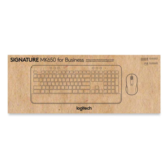 Signature Mk650 Wireless Keyboard And Mouse Combo For Business, 2.4 Ghz Frequency/32 Ft Wireless Range, Off White