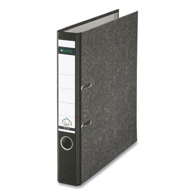 European Premium A4 Lever-Arch Two-Ring Binder, 2" Capacity, 11.7 X 8.27, Black Marble