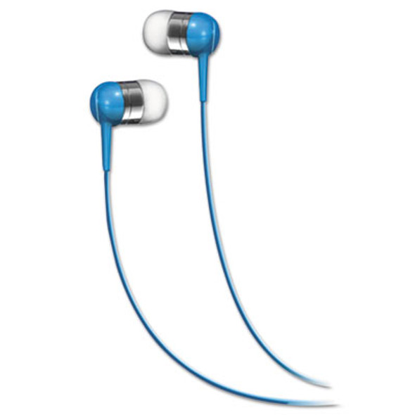 Seb In-Ear Buds, 4 Ft Cord, Blue